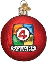 Vista 6 de Old World Christmas - Adornos de vidrio soplado Sudoku 2020, adornos navideños únicos para la decoración del árbol de Navidad