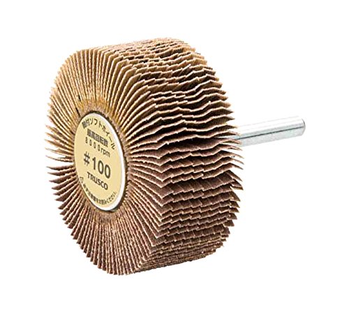 TRUSCO(トラスコ) 軸付ソフトホイール 外径60X厚25X軸6 (5個入) 100# YS625-100