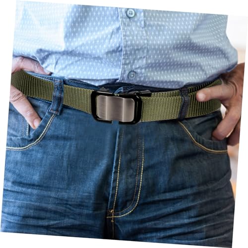 Men's Nylon Waist Belt for Outdoor Use Breathable Automatic Buckle Design for Comfortable Fit Versatile Jean and Trouser Belt for Casual and Active Wear3
