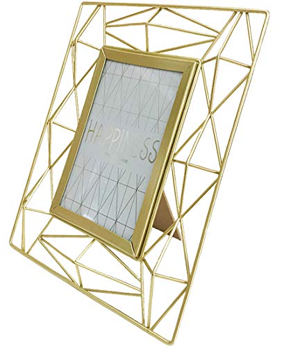 Yifontin Picture Frame 4X6 Stand Photo Display Frame Iron Metal For Desk Or Dresser, Gold. #TOP12
