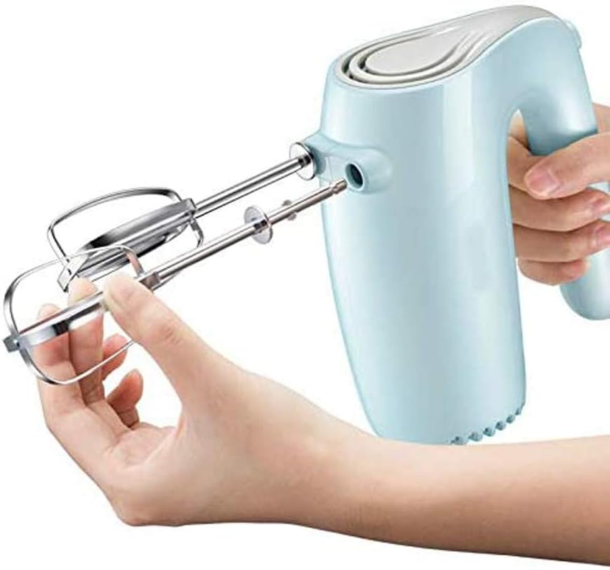 Whisk Cream Hand Mixer Whisk with Chrome Beater, Dough Hook, 5 Speed and Turbo Button