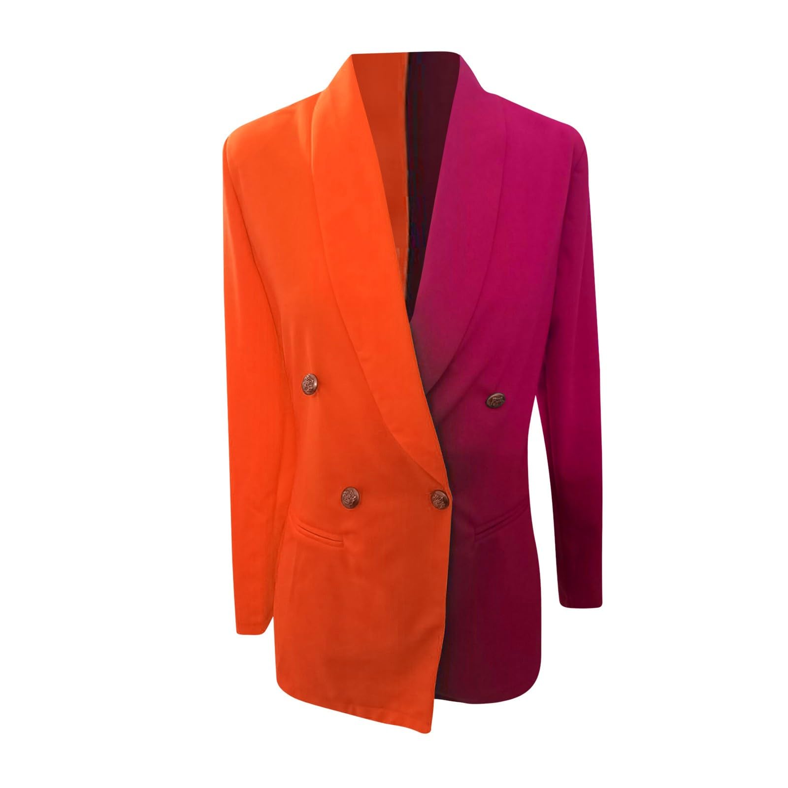 Generisch Chaqueta de invierno para mujer, traje de patchwork para mujer