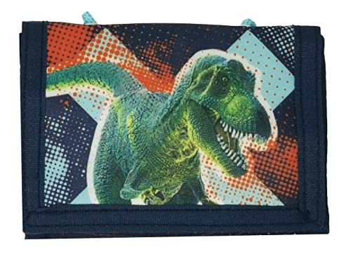 Theonoi Kinder Geldbörse Geldbeutel Portemonnaie Brieftasche Kunststoff Dinosaurier (Dino Rex)