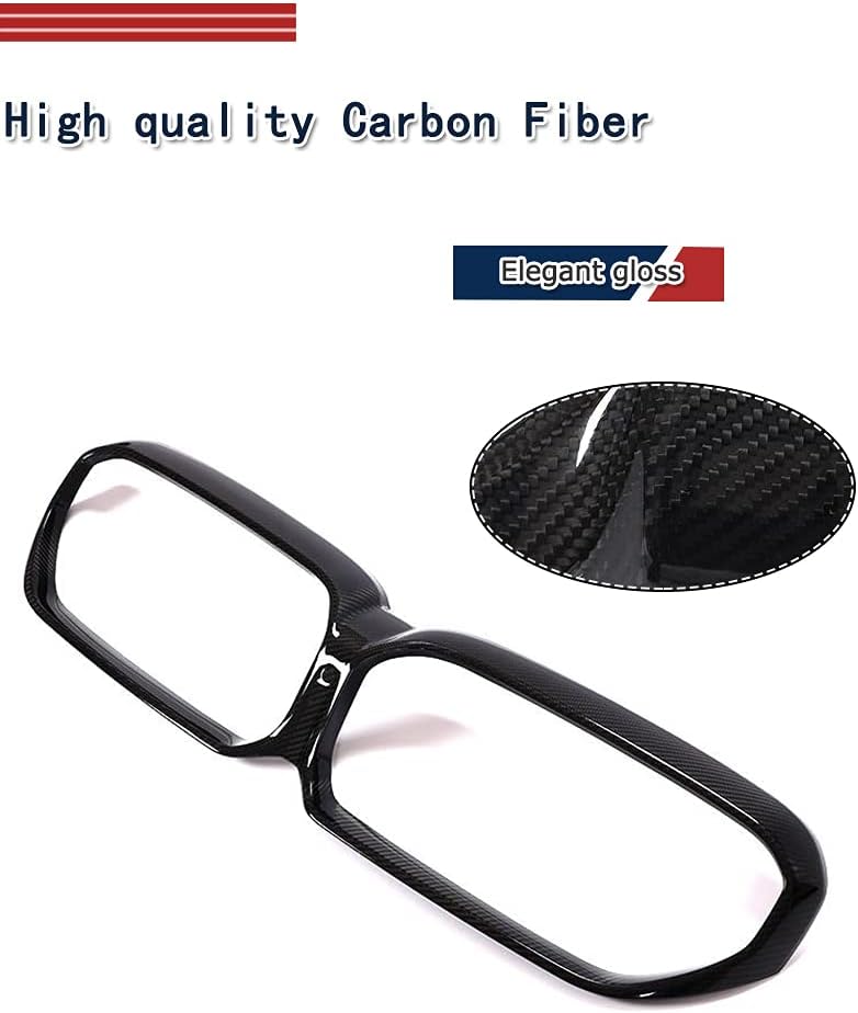 Dry Carbon Fiber Front Bumper Grill Mesh Trim Fits for BMW 5 Series F90 M5 LCI Sedan 4-Door 2021-2022 2Pcs Glossy Black Factory Outlet