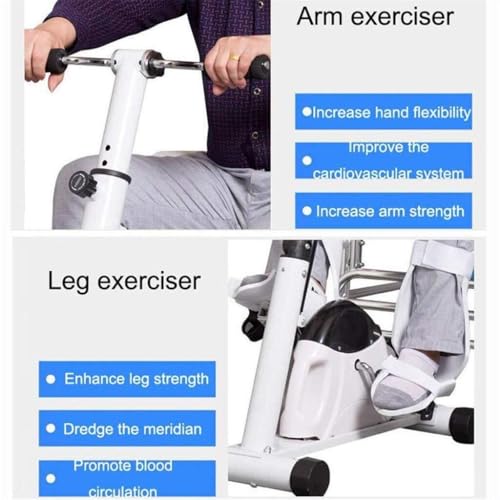 Image of Electric Pedal Mini Rehabilitation Exerciser for Arm & Foot, Adjustable Resistance Stroke Rehab Equipment, Portable Exercise Bike