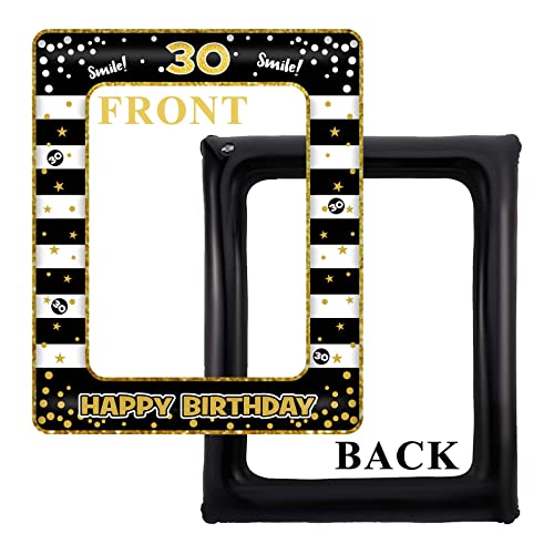 Cadre à selfie gonflable anniversaire 30 ans accessoire photo chic - 6