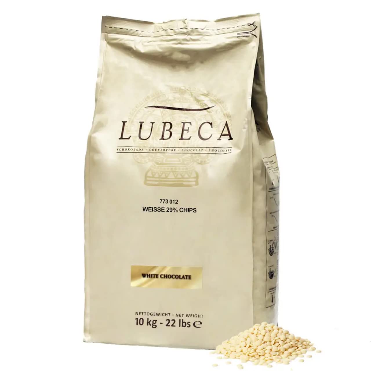 Lubeca Feine Weisse Kuvertüre 10kg Callets