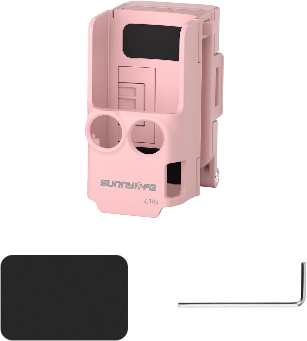 Powerful Magnetic Mount Stand for DJI Pocket 4Pro/4/3 180° Adjustable Handheld Grip Base with 1/4" Adapter and Magnetic Filter Compartment Quick-Release Portable Photography Accessory (Pink)