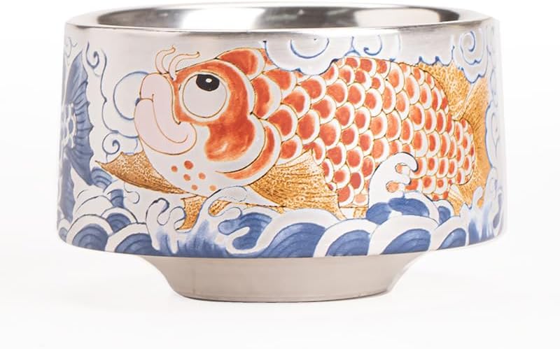 Tea Cup Handmade Porcelain Silver-Gilt Teacup, Host, Pu'er Soaking Container