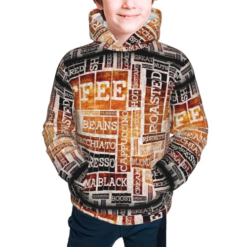 Happy Avocado Kid Hoodies Boys Sweatshirts Girls Pullover with Pocket3