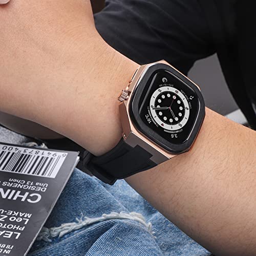 Kit modification Apple Watch Band 8 45mm avec bezel métal de luxe