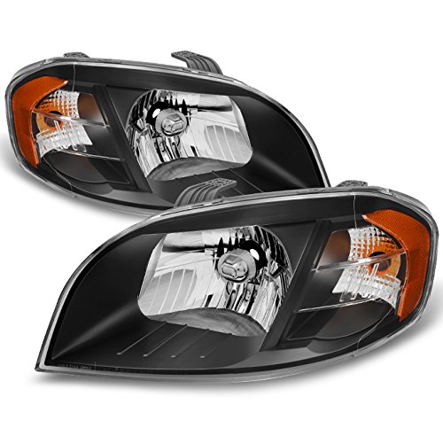 AKKON - For 2007-2011 Chevy Aveo 2007-2009 Pontiac Wave G3 4 Door Sedan Black Headlights Both Side Assembly