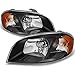 AKKON - For 2007-2011 Chevy Aveo 2007-2009 Pontiac Wave G3 4 Door Sedan Black Headlights Both Side Assembly