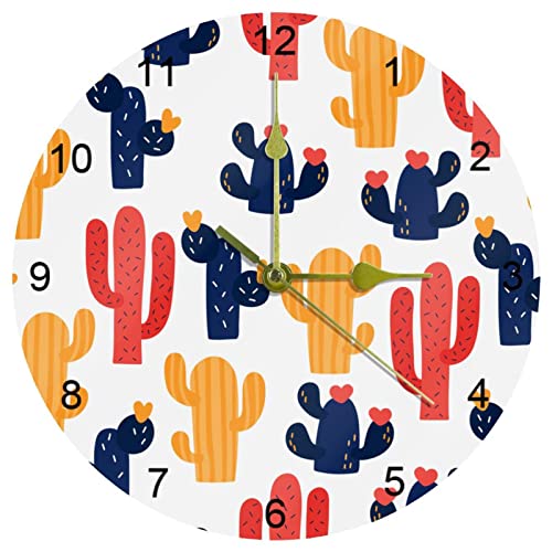 Horloge murale de bureau cactus pour dynamiser votre espace de travail