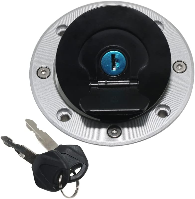 Motorcycle Gas Cap Fuel Cap for Suzuki GS500 SV650 VX800 RF900 DR800 GSX600 GSX750 GSX1100 GSX1200 GSX1400 GSXR600 GSXR750 GSXR1000 GSXR1100 TL1000R TL1000S - Black Metal