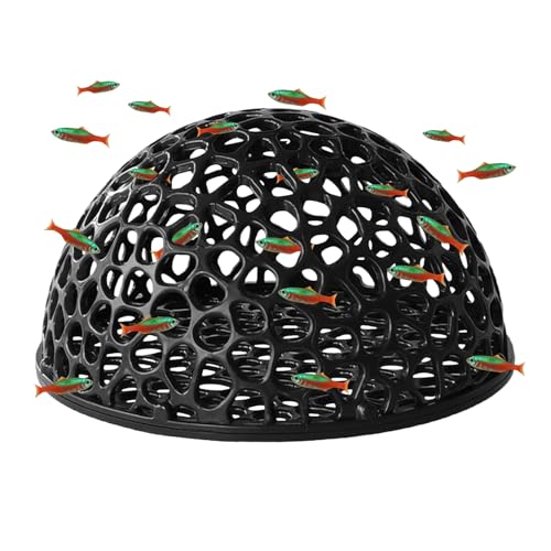 Generisch Aquarium Höhle - Garnele Versteck 10.3x10.3x5,5 cm | Fischhöhlen Unterstand | Hohles Versteckhaus Unterschlupf | Garnelenhöhle Aquarien Deko Für Kampffische Reptilien