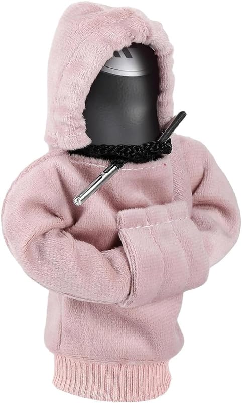 Techking Universal Funny Gear Shift Knob Hoodie Sweatshirt,Shifter Knob Hoodie Cover,Universal Auto Knob Gear Stick Protector, Car Shift Lever Decor, Keeps Your Shifter Toasty, 12x6x1cm
