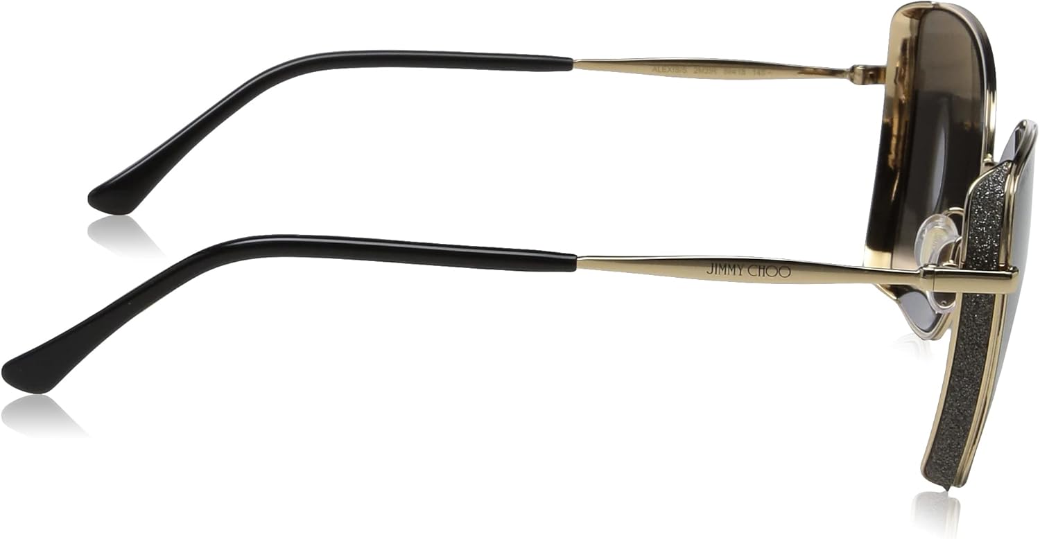 JIMMY CHOO Butterfly Sunglasses Alexis 2M2IR Gold/Black 59mm