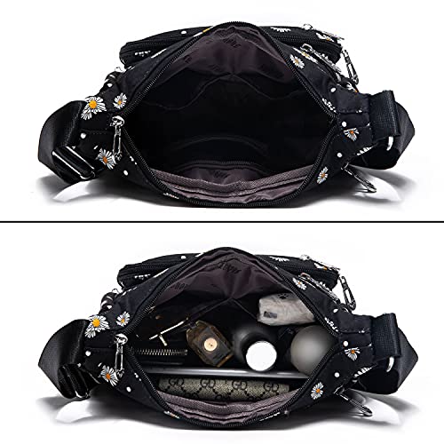 Image of Pealwel Women Shoulder Handbag Roomy Multiple Pockets Bag Ladies Crossbody Purse Tote Top Handle Satchel