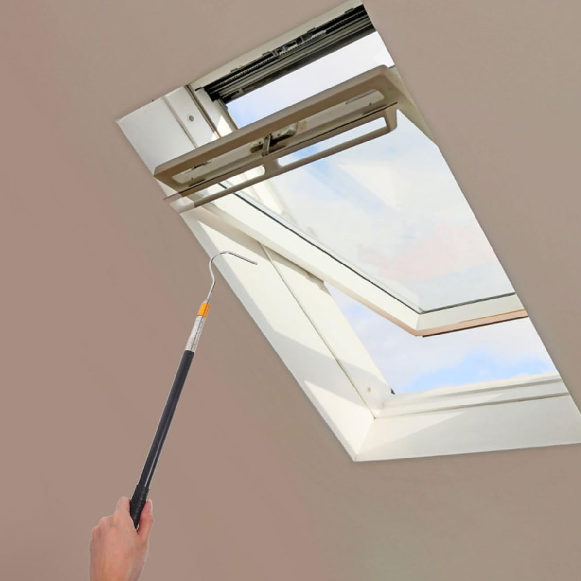 3 Pcs Stainless Steel Loft Ladder Pull down Hook for Attic Windows