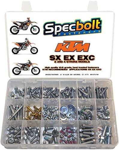 Specbolt 250 Bolt Kit For KTM SX EX EXC MX 2 Stroke 50 60 65 85 105 125 250 300 550 4 Stroke 250 350 400 450 500 520 5250 Dirt Bike