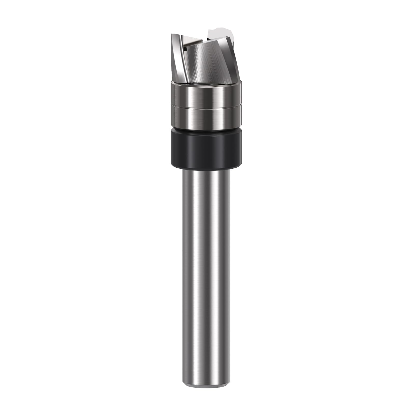 Fresa a spirale a filo a gambo da 6 mm, fresa da copiare 3 bordi di taglio, taglio discendente, diametro 9,5 mm, altezza 6,35 mm per tagliatrice