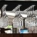 XGIDXFZ 2Pcs Wine Glass Holder Stemware Rack Hanger - Wall Mount Stemware Holder 25.3x11x2 cm - Space Saving Bar Organizer for Kitchen, Dining Room Home Decor (2pc)