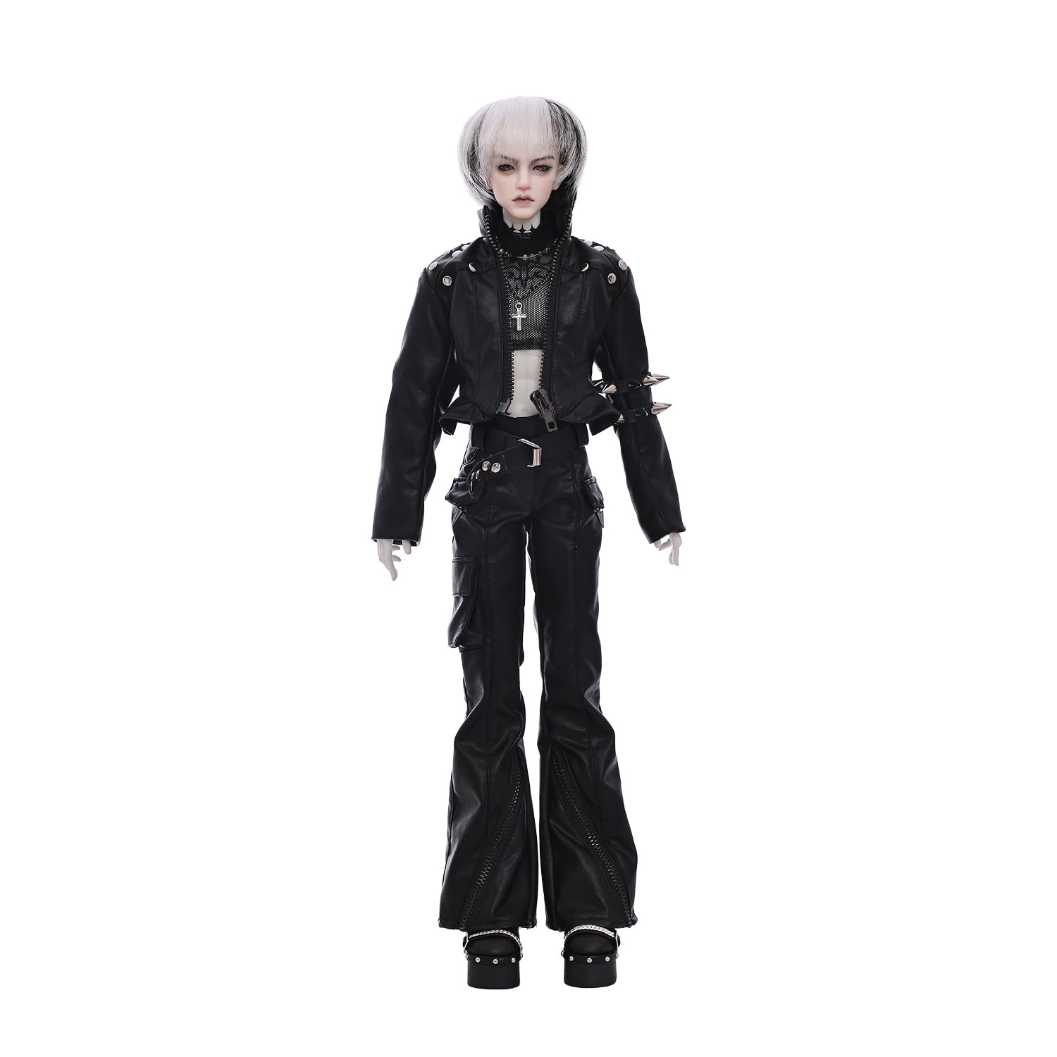 1/4 Acebjd Bjd Puppe Bassist Punk Rock Band Modern Fashion Hip-Hop Street Style Fullset Harz Spielzeug für 15+ Jahre alt