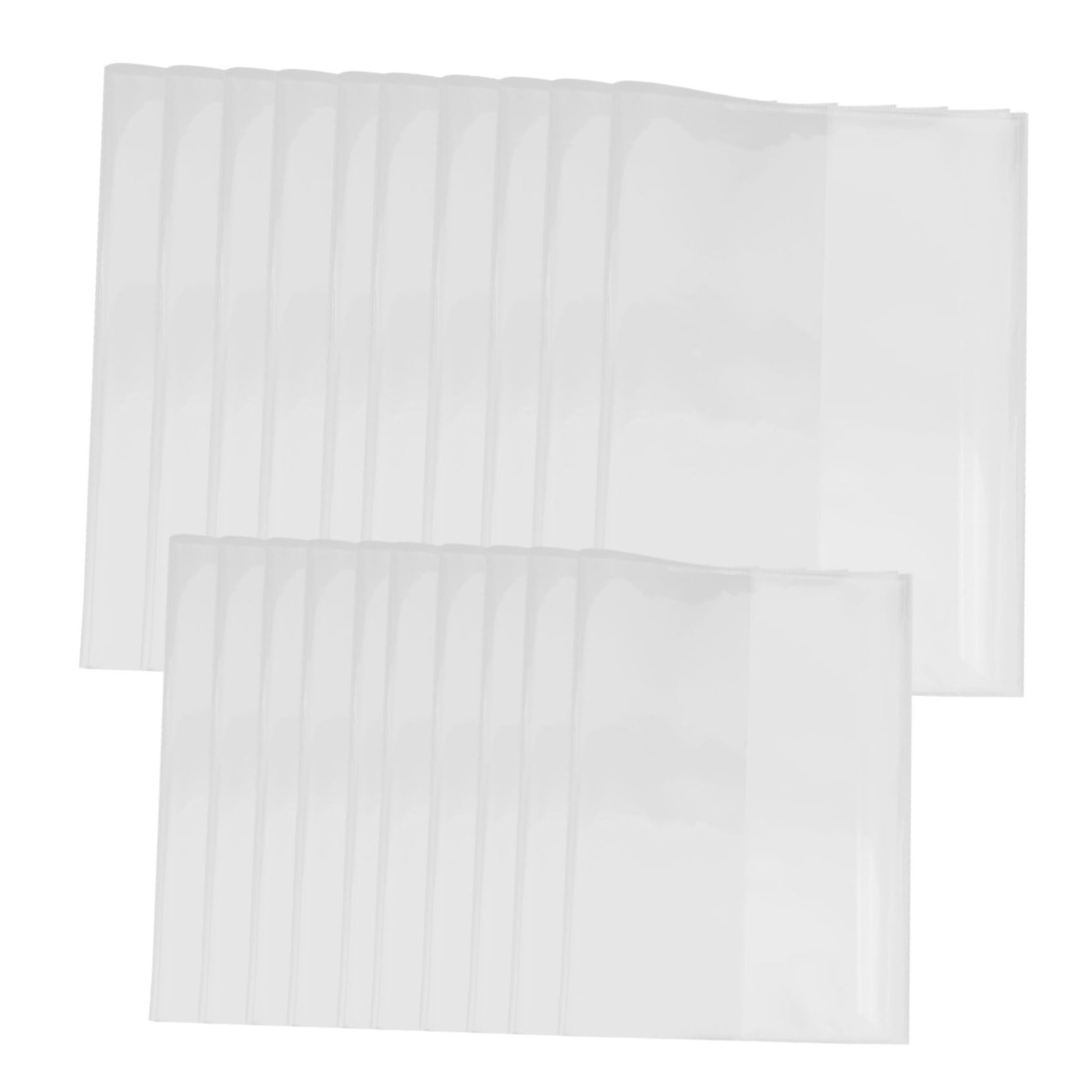 DOITOOL 80 Stck. Teiliges Transparente Buchumschläge für Softcover Schulbücher Wasserdichte Selbstklebende Schutzfolie Abwischbar für Übungshefte Langlebiger Buchschutz für Schüler