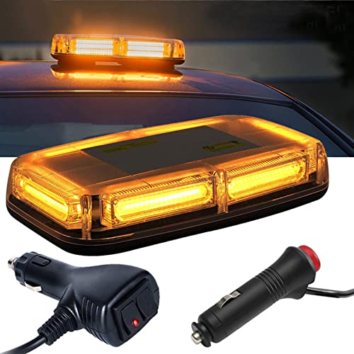 Luz estroboscópica mini portátil Amber con base magnética y destellos variables 6