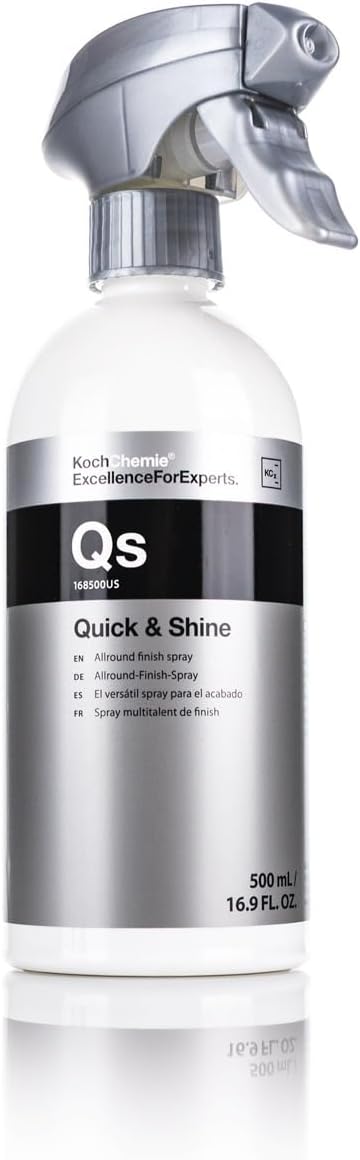 Quick & Shine Allround Finish Spray - Cleans, Maintains, and Preserves All Smooth and Painted Surfaces; Ideal for Quick Finishing and Showroom Exhibition Use (500 milliliters)