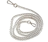 angel kiss Silbrig 140cm DIY 8mm Breite Kette Taschengriff Riemen Metall Flach Trageriemen Schulterriemen Umhängeriemen Handtasche Purse Griffe Schultergurt Cross Body Ersatz Kette