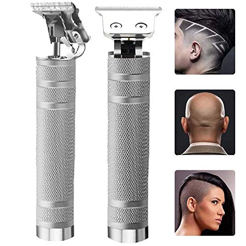 EKUPUZ Cortapelos eléctricos, recargable Pro Li Outliner Aseo inalámbrico Cerrar Corte T-Blade Trimmer 0mm Baldhead Clipper para hombres cero detalle brecha Peluquería recortadora de pelo barbería Cover