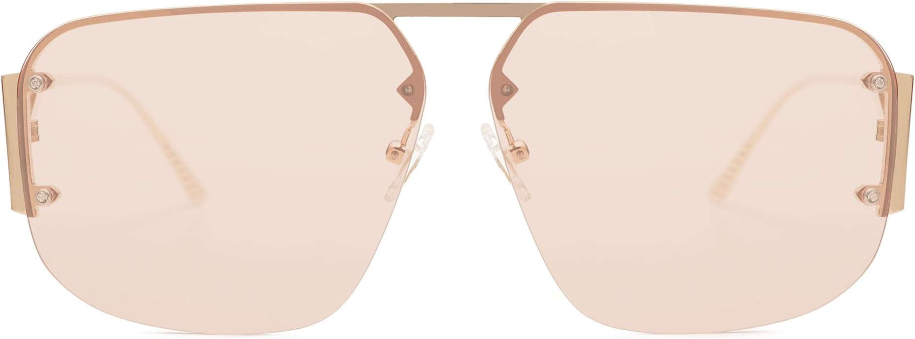 Trendy Aviator Sunglasses Mens Womens Retro Metal Rimless Frame Shades Lentes De Sol Para Mujer SJ1192