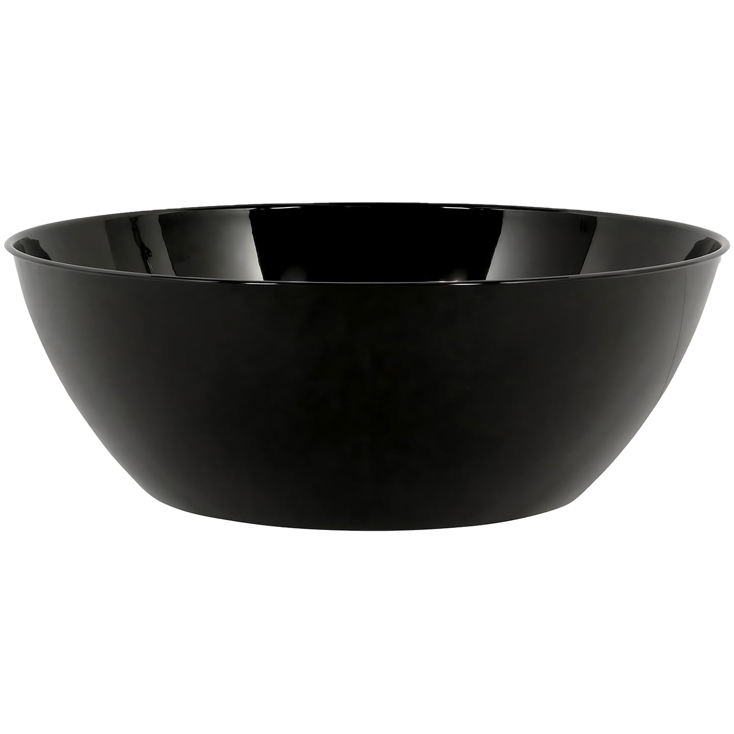 Amscan Plastic Recyclable Bowl-(1 Piece) -Ideal for Everyday Use and Any Occasion, 10 qt, Black