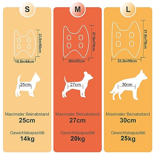Hundepflege Hängematte Set für Hunde und Katze, Hängematten Geschirr für Nageltrimmen, Haustierpflege Hängematte, Nagelschneidehelfer Ohren-/Augenpflege Helfer für kleine und große Haustiere (S)