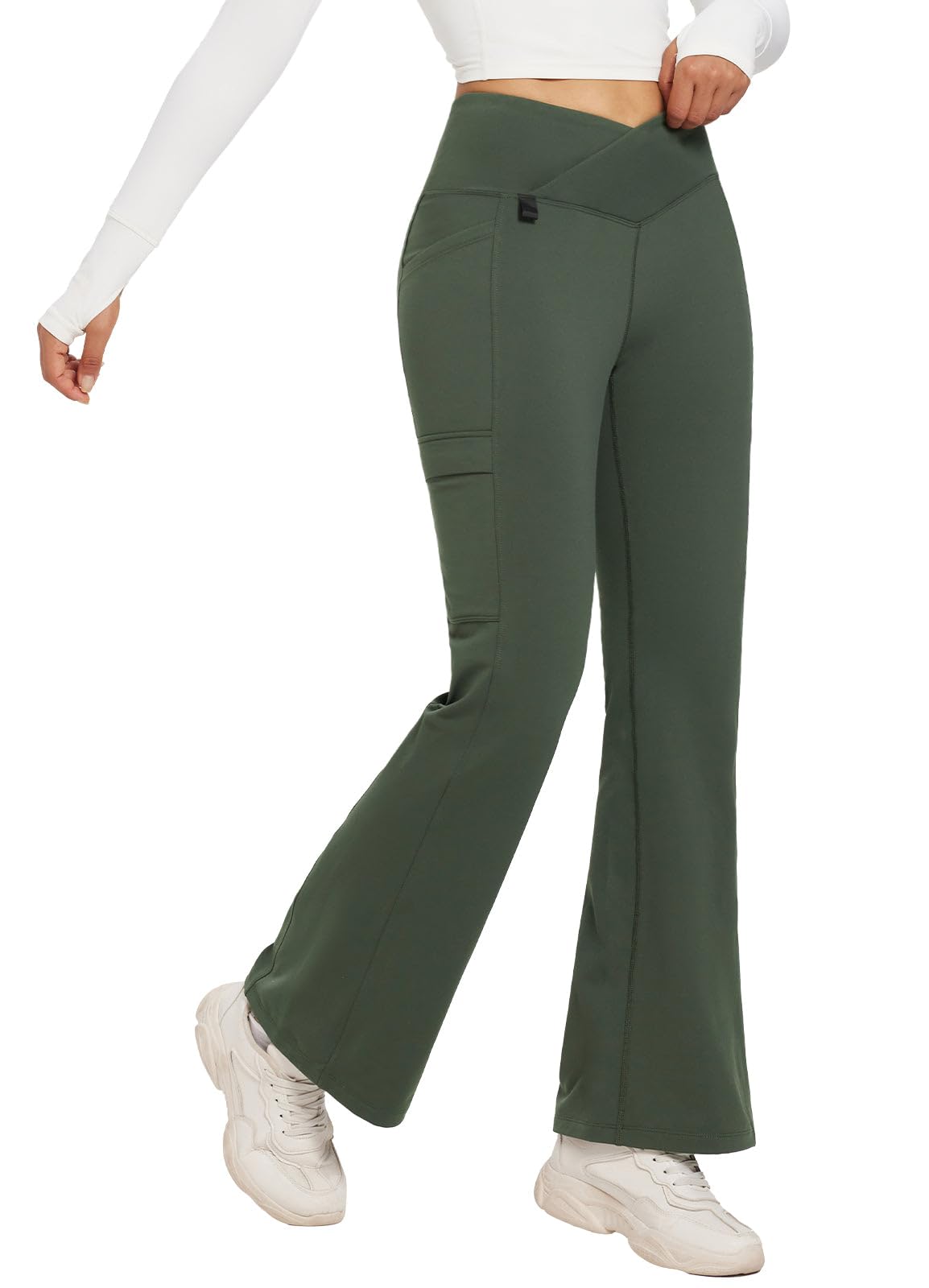BALEAF Pantaloni da trekking da donna, impermeabili, antivento, termici, con tasche, primavera, autunno, XS-3XL