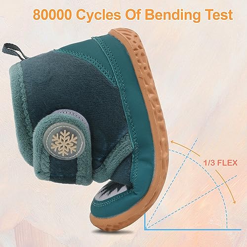 Scurtain Toddler Slippers Girl Boy House Shoes Fuzzy Hard Bottom Winter Boots Baby Cozy Walking Sock Shoes - Image 6
