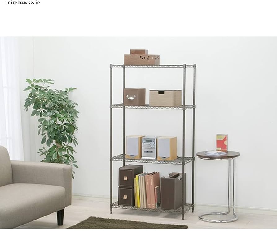 Amazon.co.jp: アイリスオーヤマ カラーラック メタルラック 4段