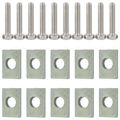 10 Pares De Tuercas Y Tornillos De Batería Para Moto Scooter, Tornillos Ergal Moto, Tuerca Rectangular, Tornillos De Cabeza Hexagonal