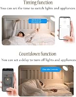 ColoRock WiFi Okos Kapcsolómodul - 2-Utas Mini Relé Modul 16A, Smart Life/Tuya Applikációval, Alexa és Google Home Kompatibilis, Hagyományos 6