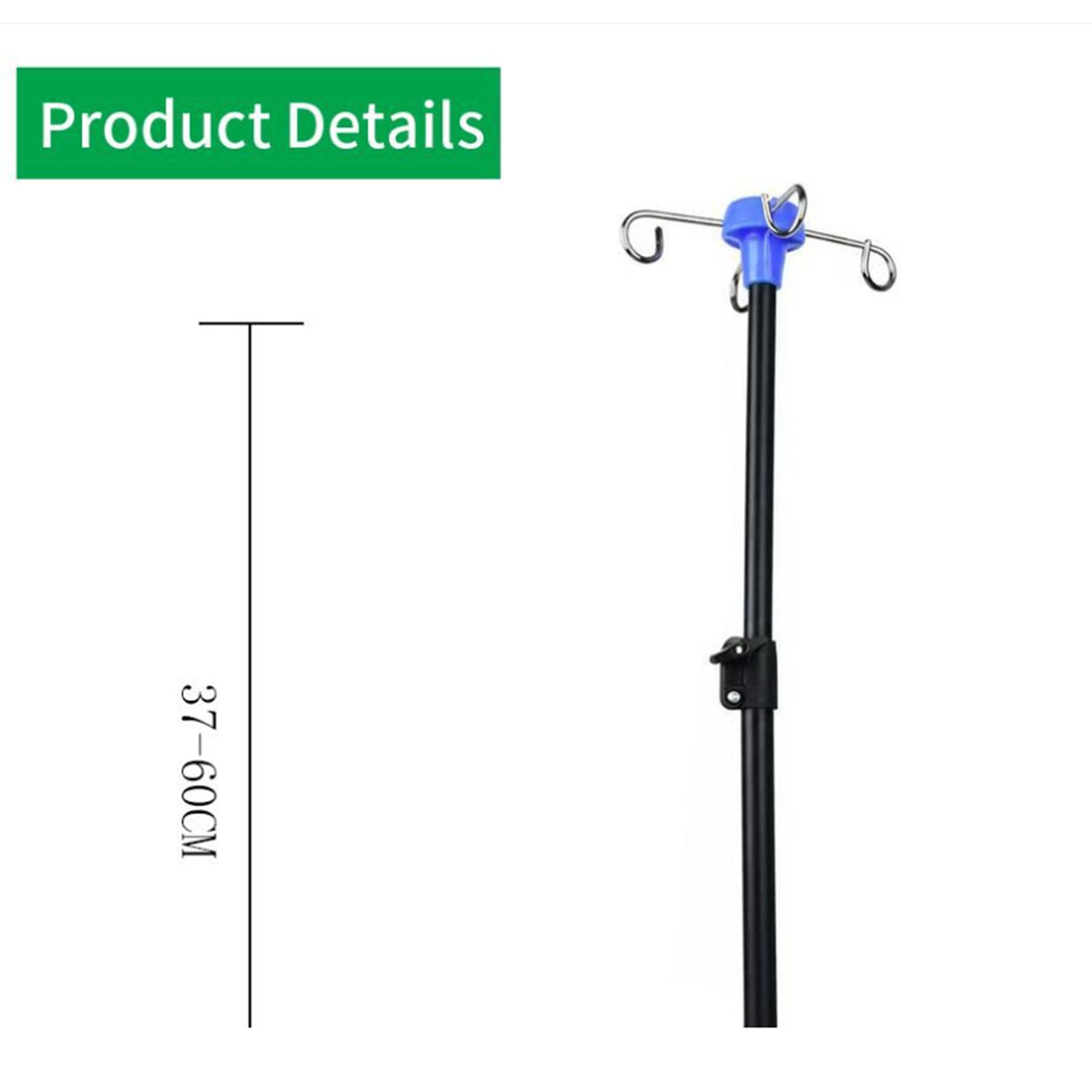 Generisch Tisch Hakenregal 2er Pack, Klemmhalterung Aufbewahrungsständer mit 4 Metallhaken für Schreibtischzubehör, Kosmetikartikel und Nachttisch Organizer, Klemmhalterung Schreibtisch Hakenständer,
