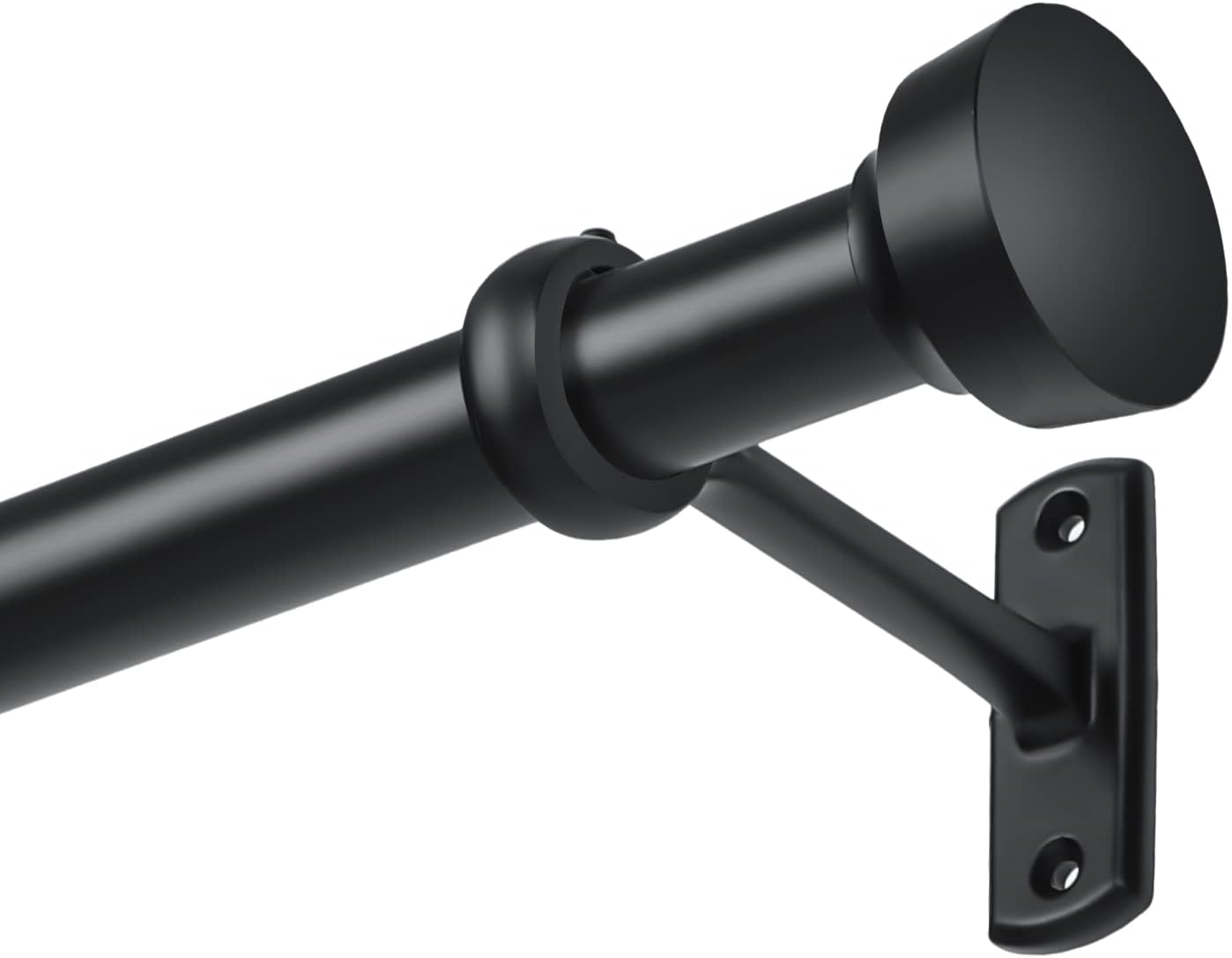 curtain rods 72 to 144-1" curtain rod with cap, curtain rod for windows 66 to 120, hanging curtain rod&wall mount with brackets, outdoor curtain rod, curtain rods for windows 72 to 144-inch