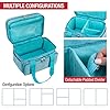 SINGER Sewing Accessories Organizer (Bag Only) – Double Layer Portable Sewing Storage Bag | 2 Detachable Pouches and 18 Compartments, Large Sewing Supplies & Crafting Carry-all (Teal) #2