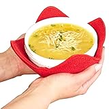 Microwave Bowl Huggers Warmers for Food Microfiber Heat Resistant Food Warmer Set Microwave Safe Handle Hot and Cold Bowls Holder Without Burning Your Hands Set of 4 Microwave Bowl Huggers