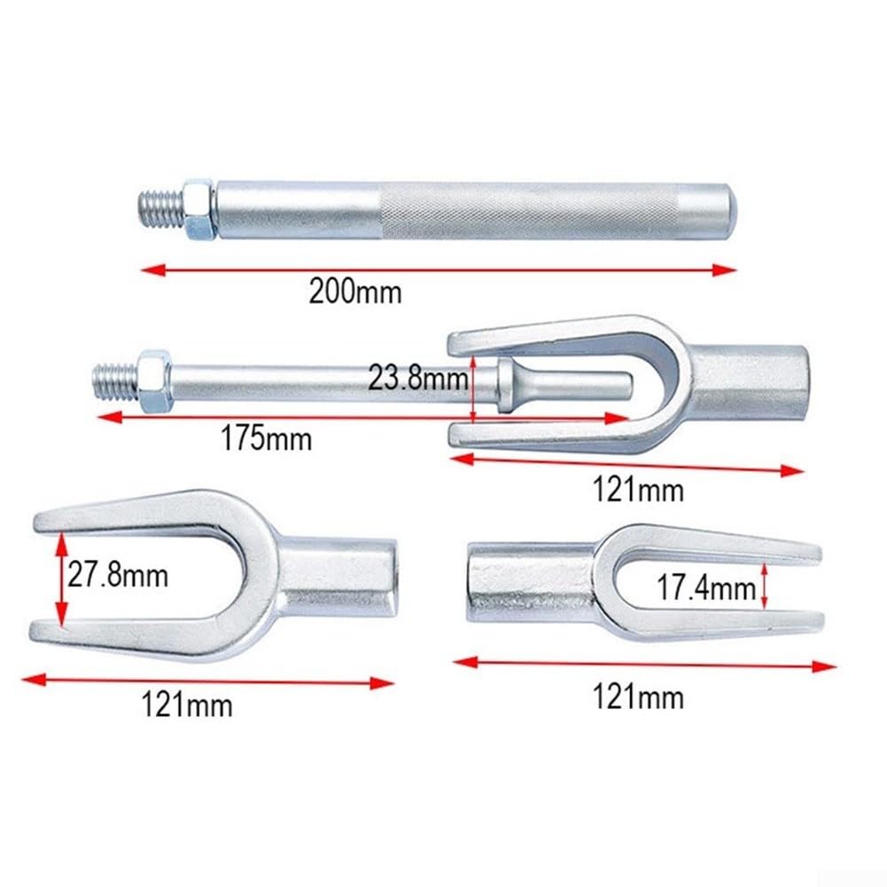 Kit 5 Fourches Démontage Rotules Acier 45# Chromé