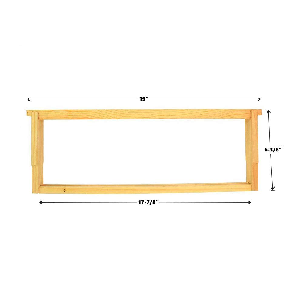 Goodland Bee Supply GLFRMS-10PK Beekeeping Beehive Body Super Foundation Wood Frame