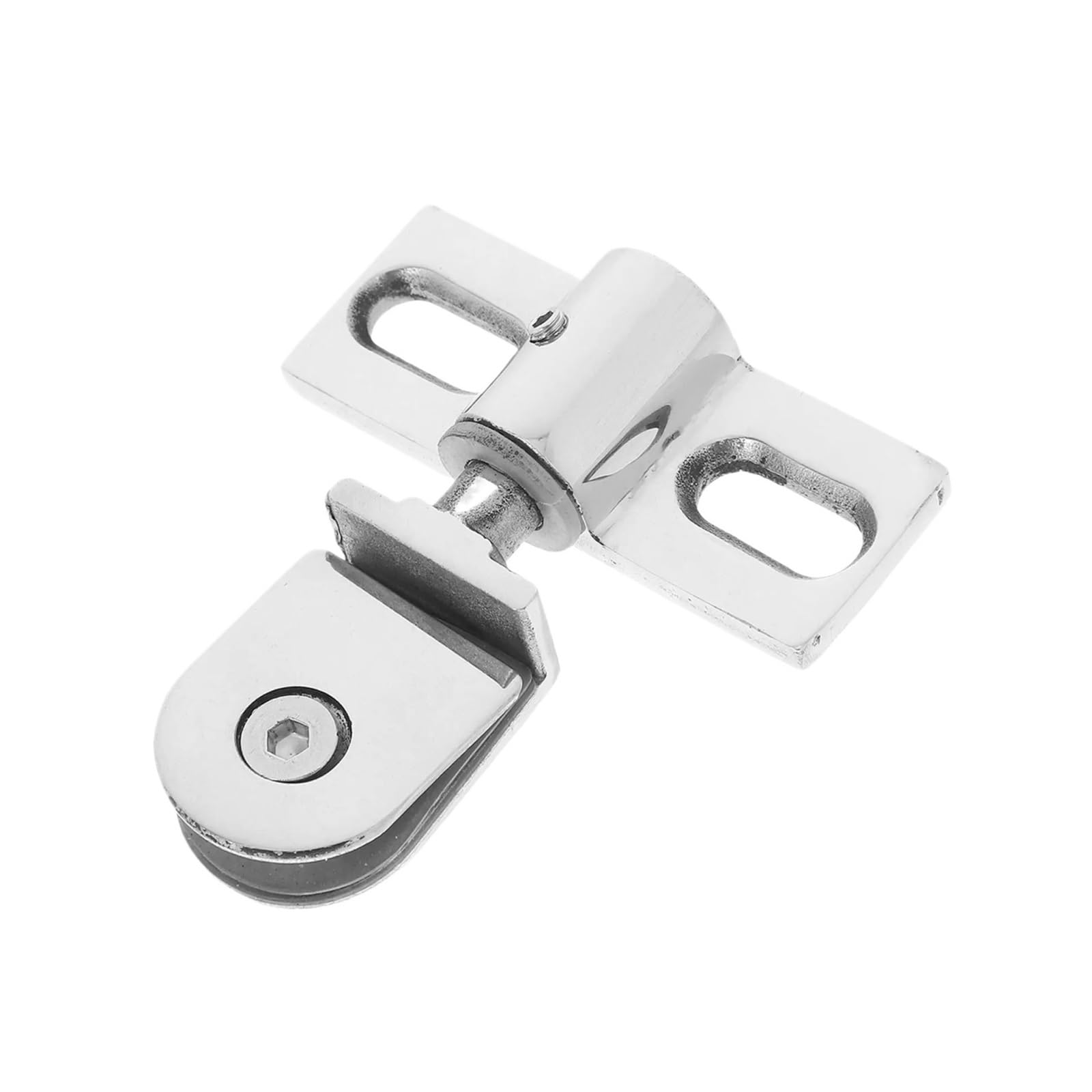 Charnière pivotante pour porte de douche en verre double sens en acier inoxydable robuste