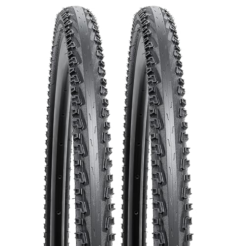 YUNSCM 2-PCS 26' Bike Tires 26x1.75 (47-559) Compatible with Gravel Bike 26 x 1.75 Bicycle Tires...