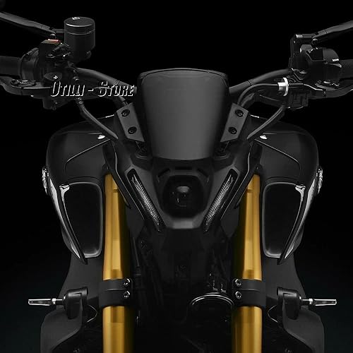 Miniatura 3 de Nueva motocicleta MT09 Touring Sports parabrisas wkit de soporte deflector para Yamaha MT-09 MT 09 mt09 2021 2022 2023 (negro)